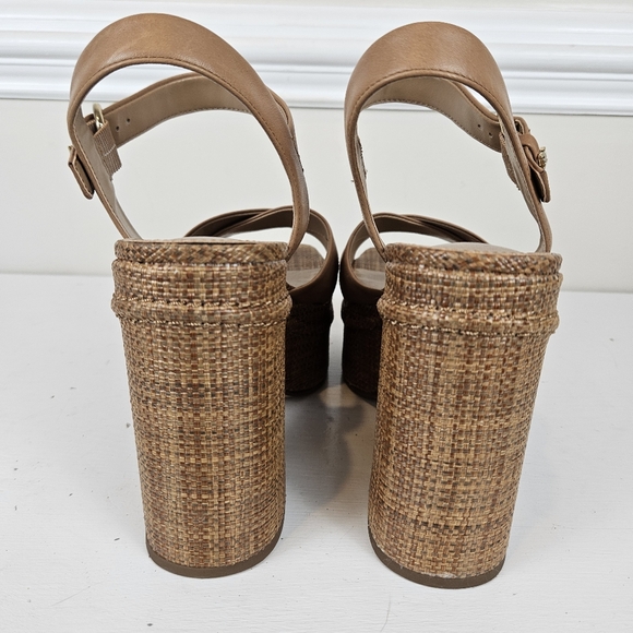 Women's Trianna Strappy Espadrille Platform Sandals Buckle - Picture 5 of 12